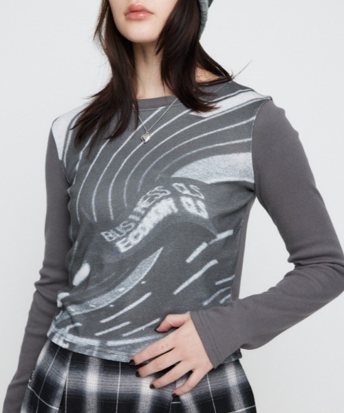 AIR PORT PRINT ロングスリーブTシャツ（Tシャツ/カットソー