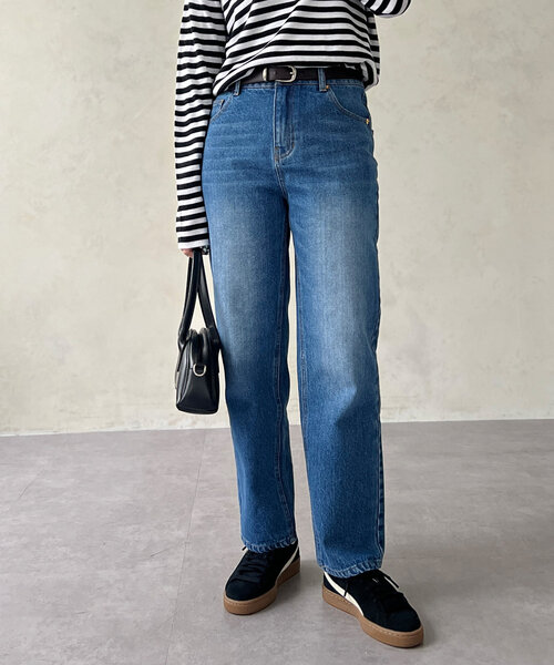 Chez toi（シェトワ）の「テーパードデニム（デニムパンツ・レディース・インディゴブルー/ブルー・MEDIUM/SMALL）」の16枚目の写真