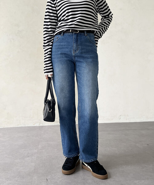 Chez toi（シェトワ）の「テーパードデニム（デニムパンツ・レディース・インディゴブルー/ブルー・MEDIUM/SMALL）」の18枚目の写真