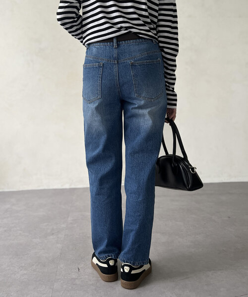 Chez toi（シェトワ）の「テーパードデニム（デニムパンツ・レディース・インディゴブルー/ブルー・MEDIUM/SMALL）」の22枚目の写真