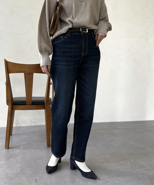 Chez toi（シェトワ）の「テーパードデニム（デニムパンツ・レディース・インディゴブルー/ブルー・MEDIUM/SMALL）」の6枚目の写真