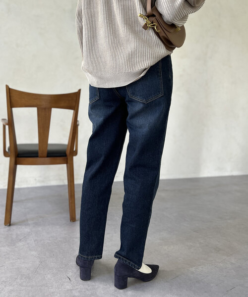 Chez toi（シェトワ）の「テーパードデニム（デニムパンツ・レディース・インディゴブルー/ブルー・MEDIUM/SMALL）」の9枚目の写真