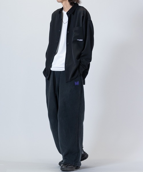 Candy Fantasy（キャンディーファンタジー）の「【a】ライトポリエステル BLUE/GREEN Girl イラスト ビッグシャツ 長袖（シャツ/ブラウス・レディース・ブラック系1/ベージュ系2/ホワイト系1/ホワイト系2/ブラック系2/ベージュ系1・MEDIUM/LARGE）」の18枚目の写真