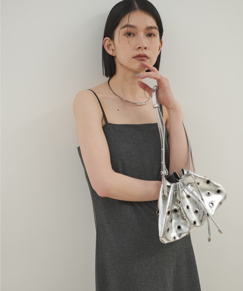 セール】カップ付細ストラップキャミワンピ（ワンピース