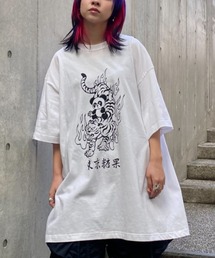 Candy Stripper | TOKYO CANDY PEPE ＆ TIGER BIG Tシャツ(Tシャツ/カットソー)