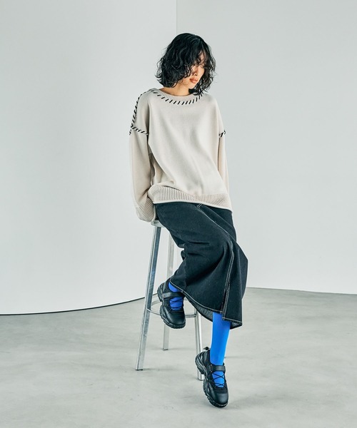 LEPSIM(レプシィム)の「クロスレースアップスニーカー 251716(スニーカー・レディース・ブラック/シルバー・LARGE/MEDIUM)」の6枚目の写真
