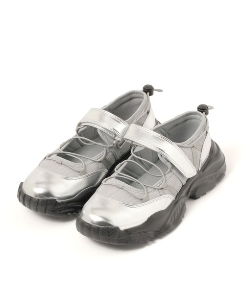 LEPSIM(レプシィム)の「クロスレースアップスニーカー 251716(スニーカー・レディース・ブラック/シルバー・LARGE/MEDIUM)」の13枚目の写真