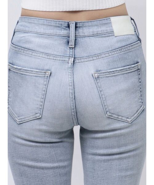 GYDA（ジェイダ）の「ハイウエストBASICフレアデニムパンツ（デニムパンツ・レディース・インディゴブルー/ライトブルー・X-SMALL/SMALL/MEDIUM）」の15枚目の写真