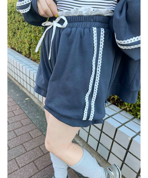 WC（ダブル シー）の「【2025★春夏新作】レースラインバルーンショートパンツ（その他パンツ・レディース・ブラック/ネイビー・FREE）」の12枚目の写真