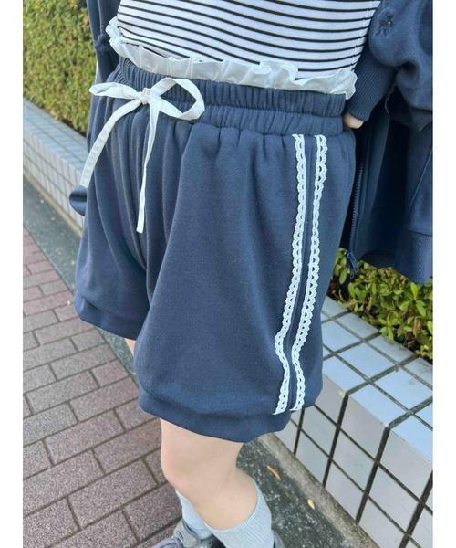 WC（ダブル シー）の「【2025★春夏新作】レースラインバルーンショートパンツ（その他パンツ・レディース・ブラック/ネイビー・FREE）」の14枚目の写真