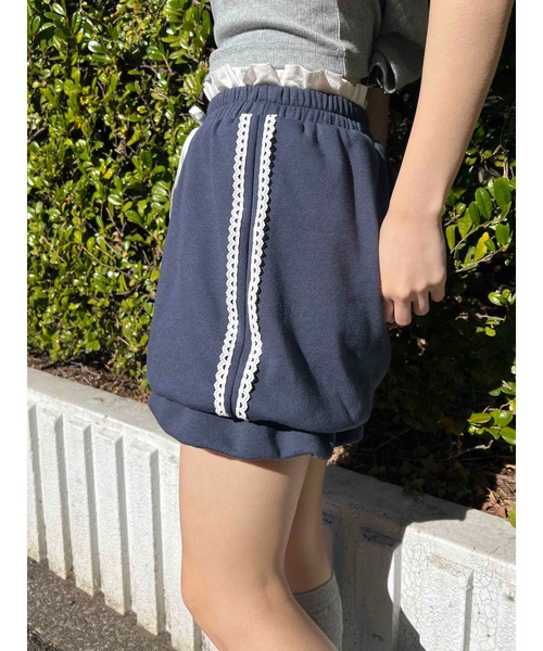 WC（ダブル シー）の「【2025★春夏新作】レースラインバルーンショートパンツ（その他パンツ・レディース・ブラック/ネイビー・FREE）」の15枚目の写真