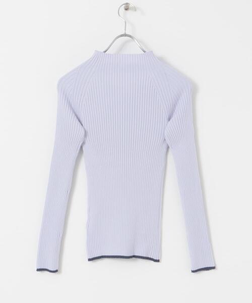 SENSE OF PLACE by URBAN RESEARCH（センスオブプレイスバイアーバンリサーチ）の「プチハイネックセーター（ニット/セーター・レディース・グレー系その他/ブラック系その他/ホワイト系その他/パープル系その他・ONE）」の5枚目の写真