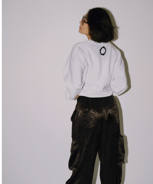 null.  ヌル　ナンバースウェットプルオーバー null×Tomoko.BコラボLEAFスウェット（スウェット）｜null.（ヌル