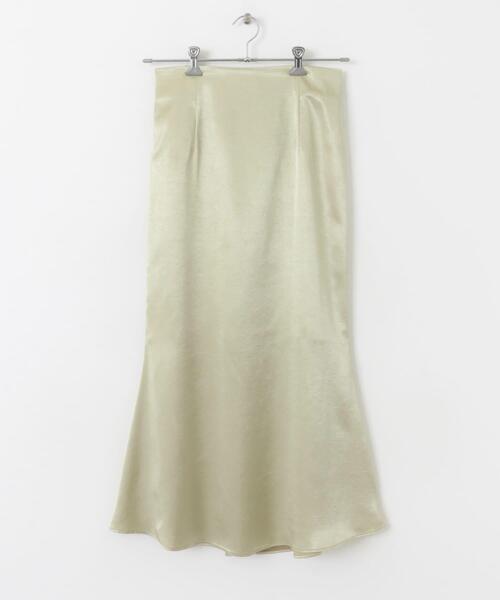 ITEMS URBANRESEARCH（アイテムズ アーバンリサーチ）の「サテンマーメイドスカート（スカート・レディース・ネイビー/ベージュ/ブラック・FREE）」の20枚目の写真
