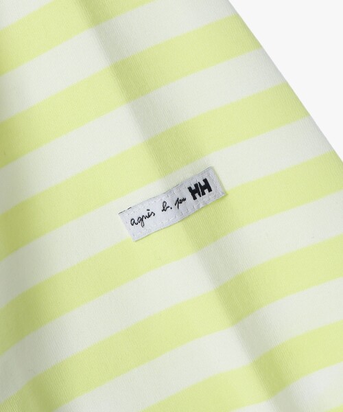 agnes b.（アニエスベー）の「agnes b. x HELLY HANSEN ロングスリーブマリンボーダーティー（ユニセックス）（Tシャツ/カットソー・レディース・ブラウン系その他・MEDIUM/X-LARGE/LARGE）」の4枚目の写真