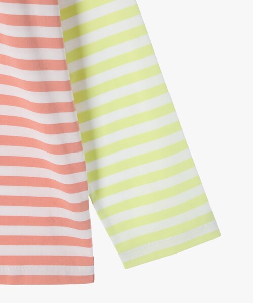 agnes b.（アニエスベー）の「agnes b. x HELLY HANSEN ロングスリーブマリンボーダーティー（ユニセックス）（Tシャツ/カットソー・レディース・ブラウン系その他・MEDIUM/X-LARGE/LARGE）」の5枚目の写真