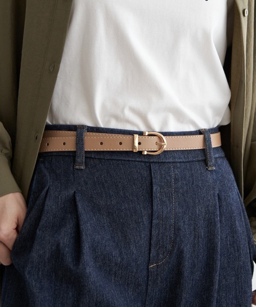 ikka(イッカ)の「プレーンベルト18mm(ベルト・レディース・ブラック/ダークブラウン/ベージュ・FREE)」の15枚目の写真