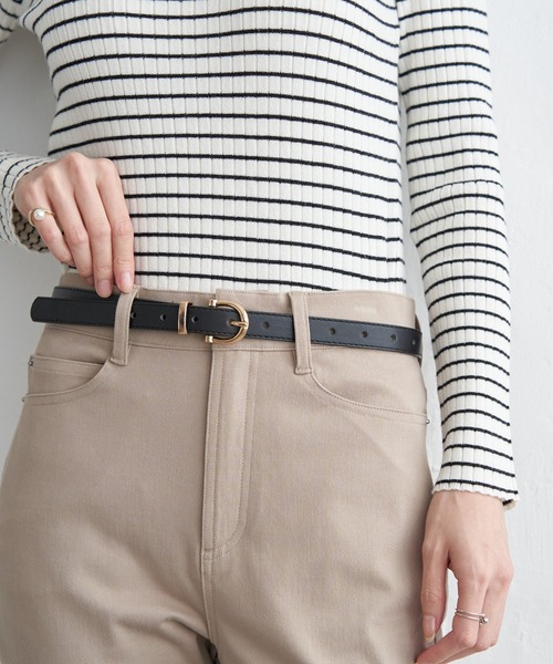 ikka(イッカ)の「プレーンベルト18mm(ベルト・レディース・ブラック/ダークブラウン/ベージュ・FREE)」の19枚目の写真