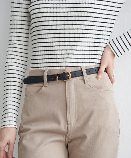 ikka(イッカ)の「プレーンベルト18mm(ベルト・レディース・ブラック/ダークブラウン/ベージュ・FREE)」の20枚目の写真