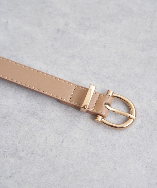 ikka(イッカ)の「プレーンベルト18mm(ベルト・レディース・ブラック/ダークブラウン/ベージュ・FREE)」の7枚目の写真