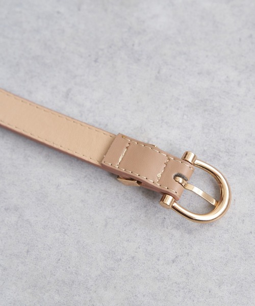 ikka(イッカ)の「プレーンベルト18mm(ベルト・レディース・ブラック/ダークブラウン/ベージュ・FREE)」の8枚目の写真