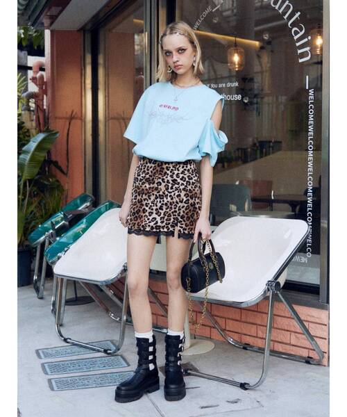 EVRIS（エヴリス）の「バックルモチーフショートブーツ（ブーツ・レディース・ブラウン/ブラック・LARGE/MEDIUM/SMALL）」の10枚目の写真