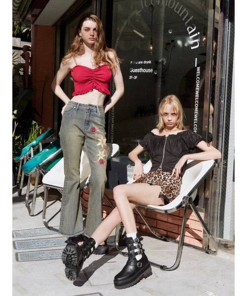 EVRIS（エヴリス）の「バックルモチーフショートブーツ（ブーツ・レディース・ブラウン/ブラック・LARGE/MEDIUM/SMALL）」の11枚目の写真