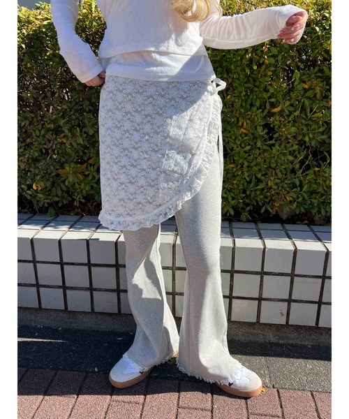 WC（ダブル シー）の「フリルシアー巻きスカート（スカート・レディース・ホワイト/ブラウン/ブラック・FREE）」の10枚目の写真