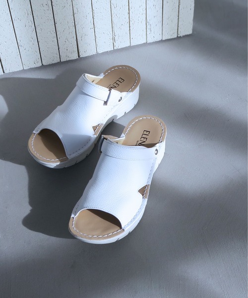 サンダル・ミュール PRECIOUS STRAP SANDALS セール】本革2WAYミュールスリングバックサンダル（サンダル