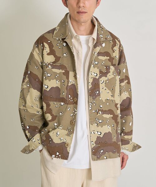 CRAFT STANDARD BOUTIQUE（クラフトスタンダードブティック）の「ミリタリージャケット（ブルゾン・メンズ・カーキ/ベージュ・M/L）」の3枚目の写真