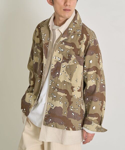 CRAFT STANDARD BOUTIQUE（クラフトスタンダードブティック）の「ミリタリージャケット（ブルゾン・メンズ・カーキ/ベージュ・M/L）」の4枚目の写真