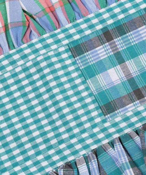 niko and...（ニコアンド）の「オリジナルマルチチェックフリルトートバッグ（トートバッグ・レディース・ブルー/ピンク・0）」の9枚目の写真