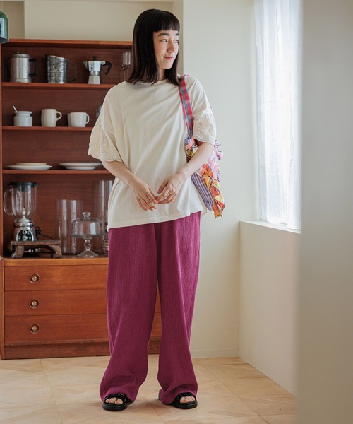 niko and...（ニコアンド）の「オリジナルマルチチェックフリルトートバッグ（トートバッグ・レディース・ブルー/ピンク・0）」の13枚目の写真