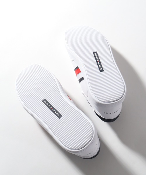 TOMMY HILFIGER（トミーヒルフィガー）の「【TOMMY HILFIGER/トミーヒルフィガー】TH ICONIC COURT3.0/アイコニック コート ローカット スニーカー（スニーカー・レディース・タン/ホワイト×ネイビー・25.0cm/22.5cm/24.5cm/24.0cm/23.5cm/23.0cm）」の12枚目の写真