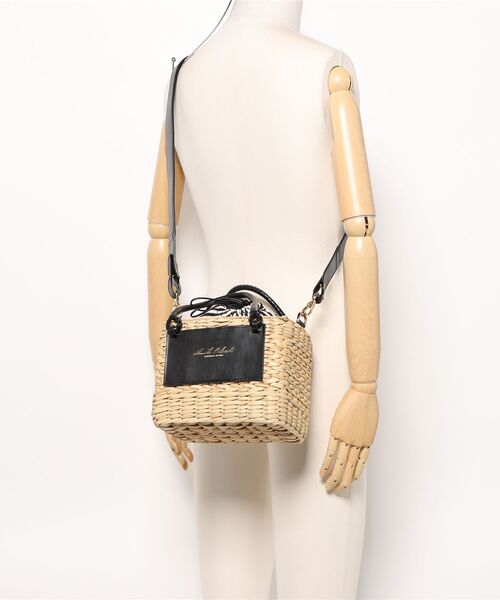 ANITA BILARDI(アニタビラルディ)の「【Anita Bilardi】かごバッグ ショルダーバッグ 2WAY(かごバッグ・レディース・ベージュ×ブラック・FREE)」の5枚目の写真