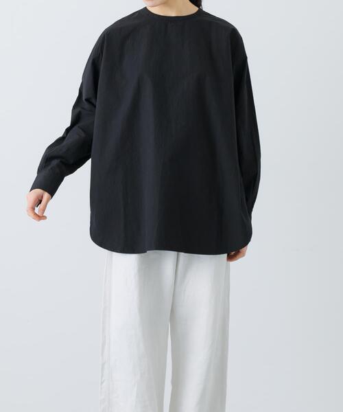 かぐれ（カグレ）の「コットンシルククルーネックプルオーバー（シャツ/ブラウス・レディース・ブラック/オフホワイト/ピンク・FREE）」の21枚目の写真