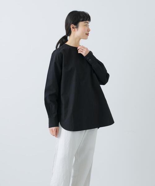 かぐれ（カグレ）の「コットンシルククルーネックプルオーバー（シャツ/ブラウス・レディース・ブラック/オフホワイト/ピンク・FREE）」の22枚目の写真