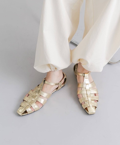 KBF（ケイビーエフ）の「フラットグルカサンダル（サンダル・レディース・ゴールド/シルバー/ブラック・37/38）」の9枚目の写真