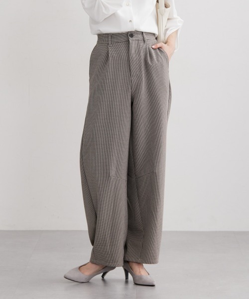 nissen(ニッセン)の「総柄カーブパンツ(その他パンツ・レディース・グレー系/ネイビー系/ブラウン系・M/L)」の10枚目の写真