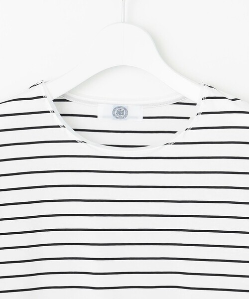 J.PRESS Ladies(J.プレス レディス)の「【洗える】スムースジャージー ボーダー カットソー(Tシャツ/カットソー・レディース・ブラック系1・SMALL)」の8枚目の写真
