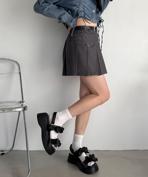 WEGO（ウィゴー）の「WEGO/メニーリボンサンダル（サンダル・レディース・ホワイト/ブラック・MEDIUM/LARGE）」の17枚目の写真