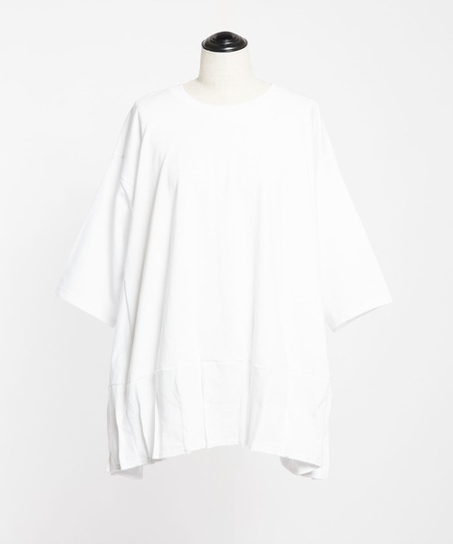 gomme(ゴム)の「20/-天竺 ヘムハッチングT(Tシャツ/カットソー・レディース・ブラック/ホワイト/チャコールグレー・MEDIUM)」の22枚目の写真