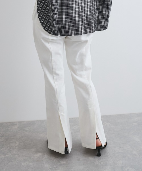 VICKY(ビッキー)の「バックスリットデニムパンツ≪手洗い可能≫(デニムパンツ・レディース・オフホワイト/ブルー・M)」の19枚目の写真