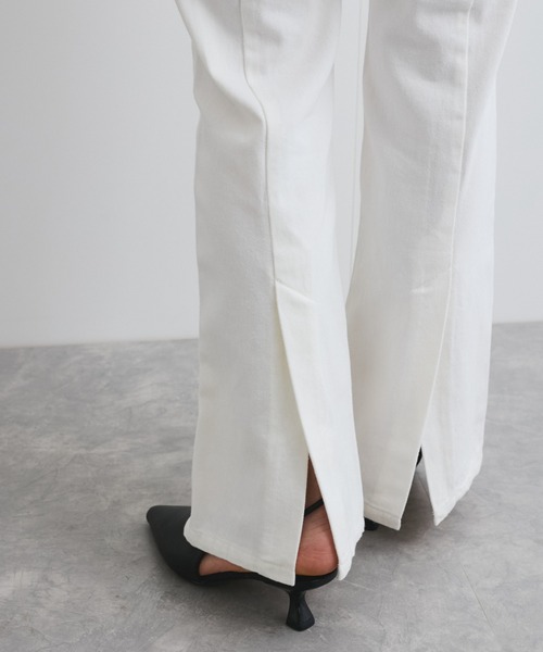 VICKY(ビッキー)の「バックスリットデニムパンツ≪手洗い可能≫(デニムパンツ・レディース・オフホワイト/ブルー・M)」の18枚目の写真