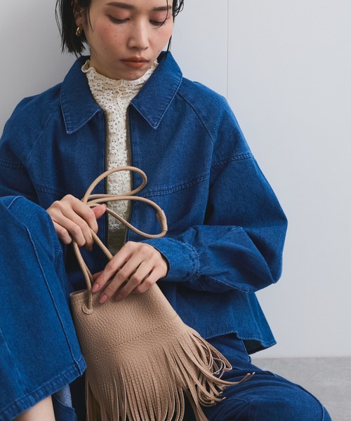 VICKY(ビッキー)の「バックスリットデニムパンツ≪手洗い可能≫(デニムパンツ・レディース・オフホワイト/ブルー・M)」の11枚目の写真