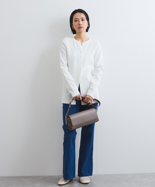 VICKY(ビッキー)の「バックスリットデニムパンツ≪手洗い可能≫(デニムパンツ・レディース・オフホワイト/ブルー・M)」の21枚目の写真