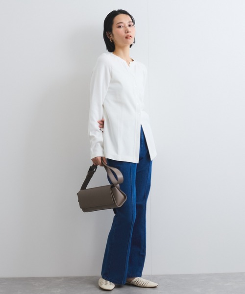 VICKY(ビッキー)の「バックスリットデニムパンツ≪手洗い可能≫(デニムパンツ・レディース・オフホワイト/ブルー・M)」の20枚目の写真