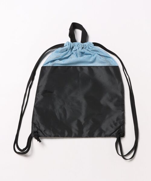 repipi armario(レピピ アルマリオ)の「Repipi armario レピピマリオ ナップザック メッシュ 軽量 持ち手付き 手提げバッグ 巾着バッグ(バックパック/リュック・キッズ・サックスブルー/ベージュ・FREE)」の13枚目の写真