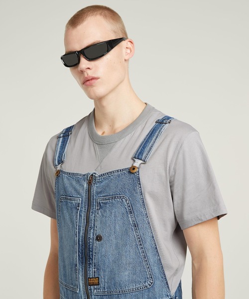 セール】DENIM DUNGAREE 3D LOOSE/立体裁断ルーズデニム