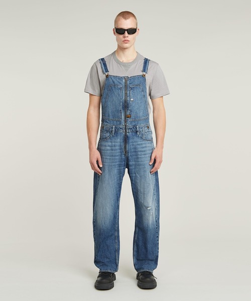 セール】DENIM DUNGAREE 3D LOOSE/立体裁断ルーズデニム